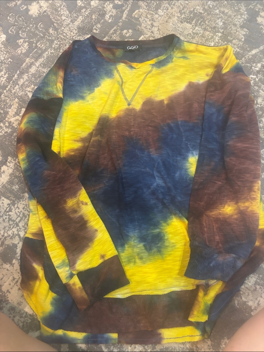 Gucci Tie-Dye Crewneck Sweater - Yellow, Blue & Brown